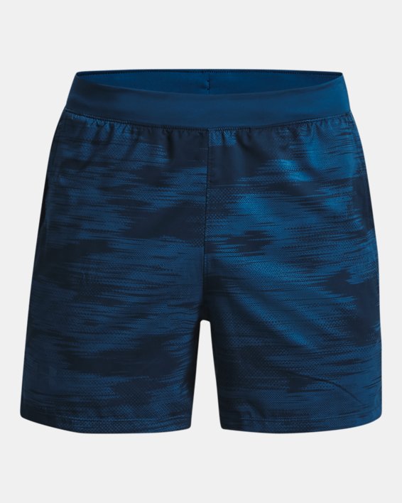 Pantalón corto de 13 cm estampado UA Launch para hombre, Blue, pdpMainDesktop image number 6